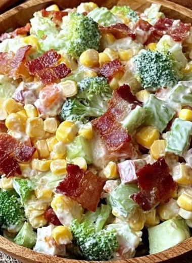 Delicious Bacon Ranch Chopped Salad with crispy bacon and fresh vegetables