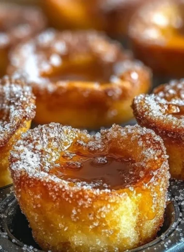 Delicious Cinnamon Sugar French Toast Muffins baked to perfection.