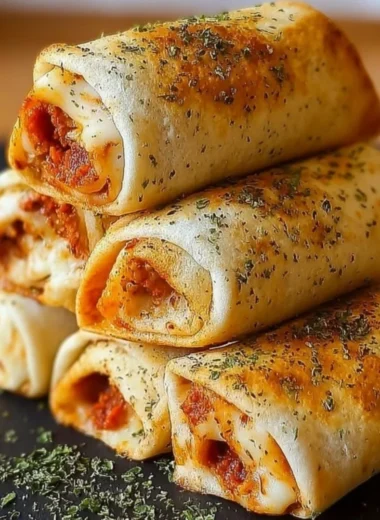 High protein pepperoni pizza rolls for a delicious snack