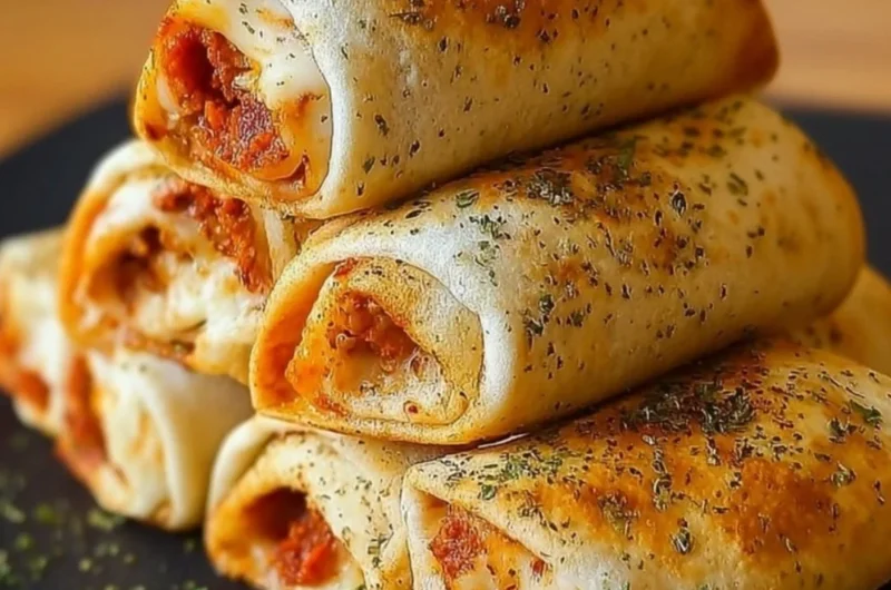 High protein pepperoni pizza rolls for a delicious snack