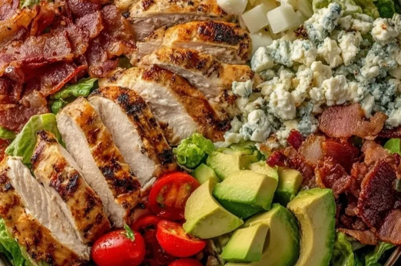 Savory BLT chicken salad with bacon, lettuce, and diced chicken