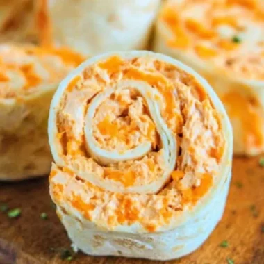 Buffalo Chicken Roll Ups served as a delicious appetizer