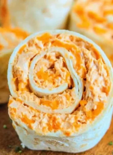 Buffalo Chicken Roll Ups served as a delicious appetizer