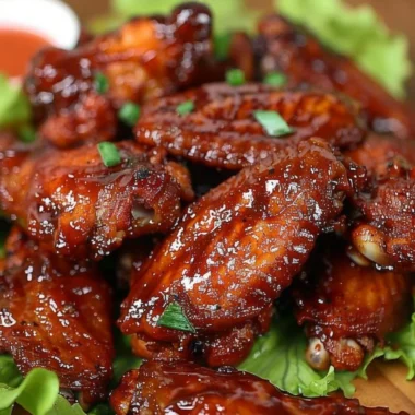 Delicious Honey BBQ Wings with a sweet and smoky glaze
