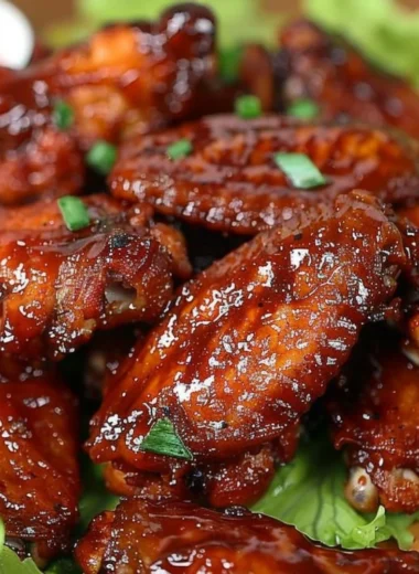 Delicious Honey BBQ Wings with a sweet and smoky glaze