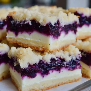 Lemon blueberry shortbread bars with fresh blueberries and a buttery crust