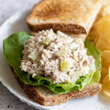 Delicious tuna salad sandwich with fresh ingredients and tasty fillings