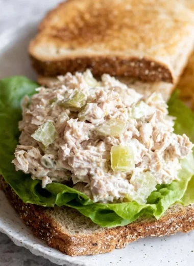 Delicious tuna salad sandwich with fresh ingredients and tasty fillings