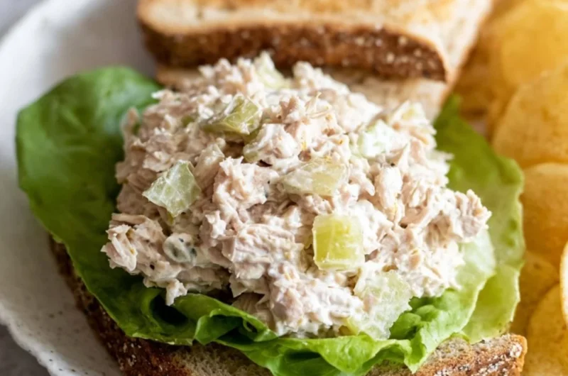 Delicious tuna salad sandwich with fresh ingredients and tasty fillings
