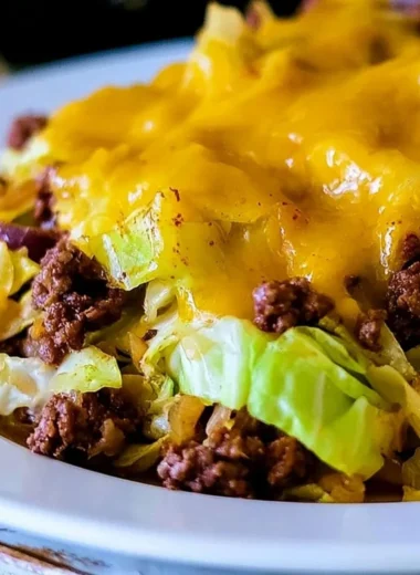 Cabbage Taco Skillet with colorful vegetables and tasty spices