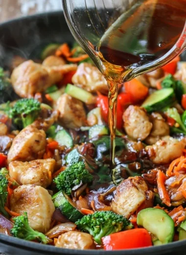 Bowl of easy stir fry sauce for enhancing flavors in meals