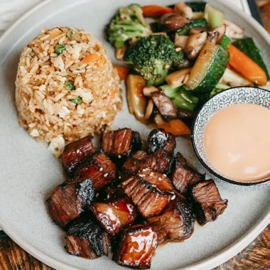 Delicious Hibachi Steak grilled to perfection with flavorful seasonings