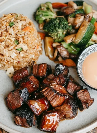 Delicious Hibachi Steak grilled to perfection with flavorful seasonings