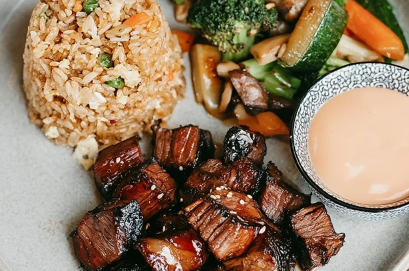 Delicious Hibachi Steak grilled to perfection with flavorful seasonings