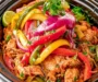Dump and Go Crockpot Chicken Fajitas